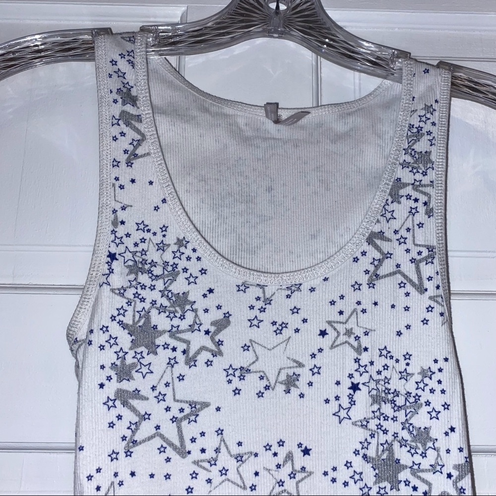 White Ribbed Tank Top - Picture 2 of 6